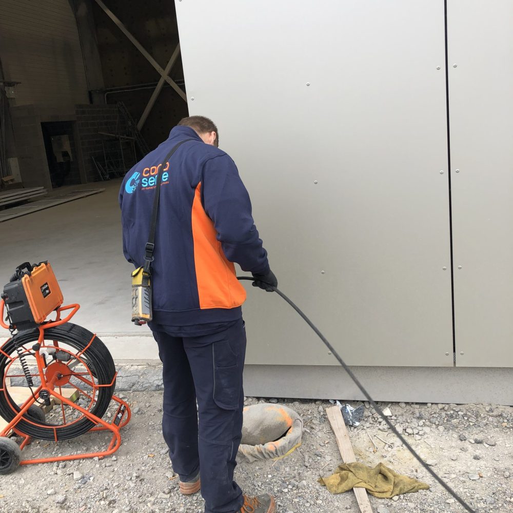 Curage réseau EU Canaserve chantier sur Dunkerque